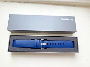 Garmin MARQ Quickfit 22 Pasek do zegarka, granatowy silikon, oryginalny 010-13225-02 - Zdjęcie 1 z 7