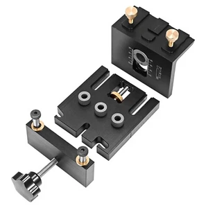 6/8/10/15 mm Bohrschablone 3 in 1 doweling jig Schablonen Set mit Positionierung - Bild 1 von 9