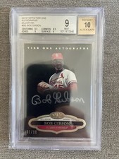 2013 Topps Tier One Bob Gibson Silver Ink Autographs  SSP  1 / 10