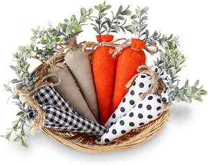 8 Pcs Easter Carrot Fabric Carrot Toy Artificial Carrot Rustic Nonwoven Stuffed - Picture 1 of 12