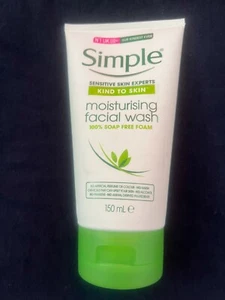 SIMPLE SENSITIVE SKIN EXPERTS MOISTURIZING FACIAL WASH KIN TO SKIN 100%SOAP FREE - Picture 1 of 2
