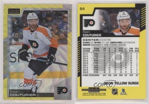 2020-21 O-Pee-Chee Platinum Neon Yellow Surge Sean Couturier #64