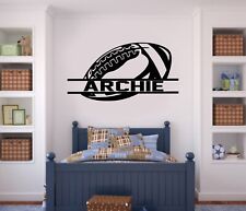 Personalised rugby Wall Sticker Boys/Girls Player Wall Decals Home Decor