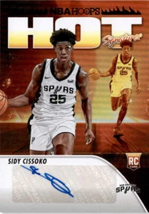 2023-24 Hoops #HSR-SC Sidy Cissoko Hot Signatures Rookie San Antonio Spurs - Picture 1 of 2