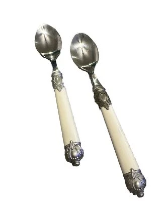 Home Essentials RENAISSANCE BONE Tablespoons Set of 2 Vintage - Image 1 of 4