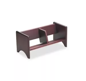 Estante para libros de madera de nogal 17 X 8 X 8, por CARVER CVR09793 - Imagen 1 de 2