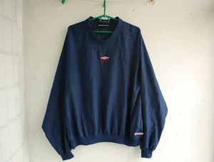 VINTAGE UMBRO PRO TRINING JACKET LONG SLEEVE SWEATSHIRT Pullover Drill Top L - Picture 1 of 11