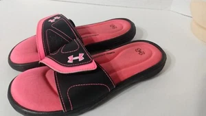 Under Armour 4D Foam Black Slides Slip On Sandals Unisex Youth Size 3Y - Picture 1 of 4
