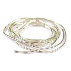 Pearl & Bead Necklace Ends French Wire Gimp Buillon Silver Medium 1 mtr - FN12 - Picture 1 of 1