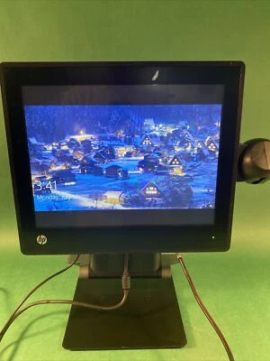 HP L6015tm 15" Retail POS Touchscreen LCD Monitor A1X78A + barcode scanner - Image 1 of 4