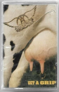 CASSETTE TAPE AEROSMITH Get a grip (Geffen 93 CHINA) 1st ps hard rock OBI SEALED - Foto 1 di 2