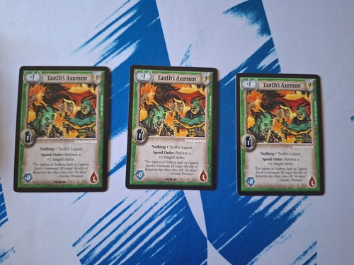 Taoth's Axemen x 3 | Warlord Saga of the Storm CCG | Staple Cards | eBay