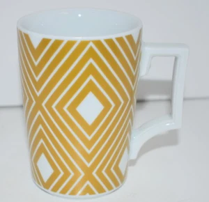 Cup Mug Starbucks 12oz Tall Rosanna Gold White Diamond Design - Picture 1 of 6