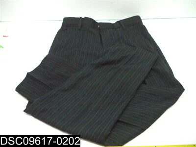 Used: Size 10 Van Heusen Big Boys Bold Twill Stripe Black Suit Pants V831231Q - Image 1 of 4