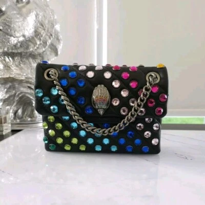 Kurt Geiger mini Kensington Bag Rainbow Gem Leather Crossbody  - Image 1 of 4