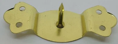 Lazo de mango de maletero de 3-1/4" con y sin clavija de acero latón antiguo níquel negro en Foto 1 de 4