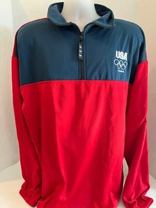 USA Olympisches Komitee 2012 London Spiele 1/4 Reißverschluss Pullover Jacke Größe Herren 2XL - Bild 1 von 17