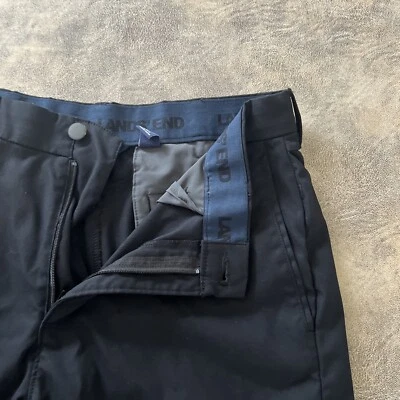 Lands End 短裤男式 32W 9L 码黑色 Chino Performance 高尔夫 *SEE WEAR* — 第 1/4 张图片