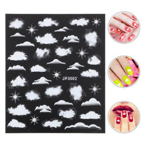 Moon Decor French Pattern Nail Art Stickers - 5 Sheets