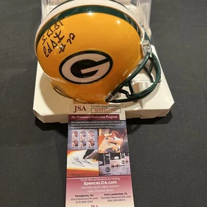 Earl Dotson Green Bay Packers 1996 SB XXXI Champs handsignierter Minihelm ~ JSA - Bild 1 von 5