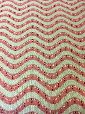 Fabric Upholstery Sample ALAXI SUNBRELLA  26"x26" Orange/Cream - Image 1 of 4