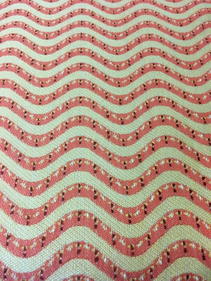 Fabric Upholstery Sample ALAXI SUNBRELLA  26"x26" Orange/Cream - Image 1 of 4