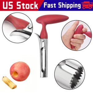 Fruit Apple Corer Pear Tools Stainless Steel Kitchen Twist Easy Core Remover US - Bild 1 von 11