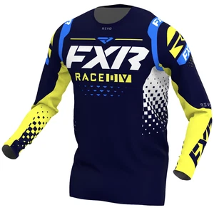 FXR Revo 22 Mens MX Offroad Jersey Midnight/White/Yellow XL - Picture 1 of 2
