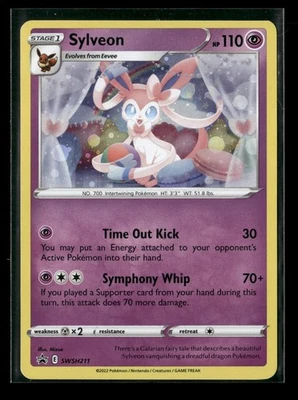 Sylveon Swsh211 - Cosmos Holo - Sword & Shield Promo Cards NM Pokemon - Image 1 of 2