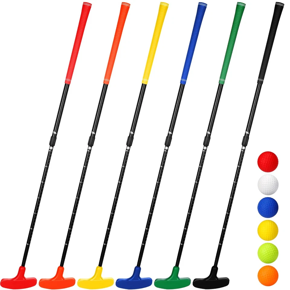 Juego de 6 putters de golf Wettarn para hombre y mujer bidireccionales mini color brillante Foto 1 de 4