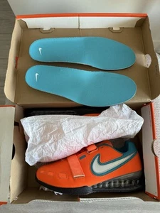 Brandneu UK 9/US 10 Nike Romaleos 2 Orange Olympische Gewichtheben Schuhe - Bild 1 von 9