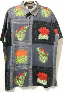 ETRO Cactus Print Polo Shirt Size L - Picture 1 of 7