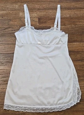 Vintage Girl's Slip Size 6 Girls Fashions Cami Under Dress Adjustable USA Made - Image 1 of 4