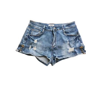 Fensajomon Denim Short Shorts Distressed Sz Extra- Large - Picture 1 of 8