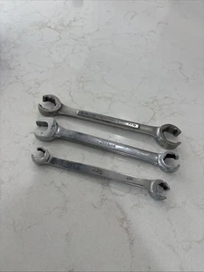 Lot Of 3 Flare Nut Line Wrenches 3/4-7/8 Craftsman 5/8 Snap On 1/2-9/16 MAC - Bild 1 von 5
