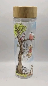 Disney Store Winnie the Pooh Plastic Water Bottle with Bamboo Lid - Picture 1 of 3