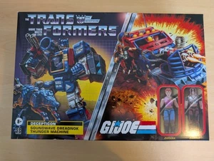 Transformers Collab G I Joe x Soundwave Dreadnok Thunder Machine 10 pulgadas Ravage - Imagen 1 de 2