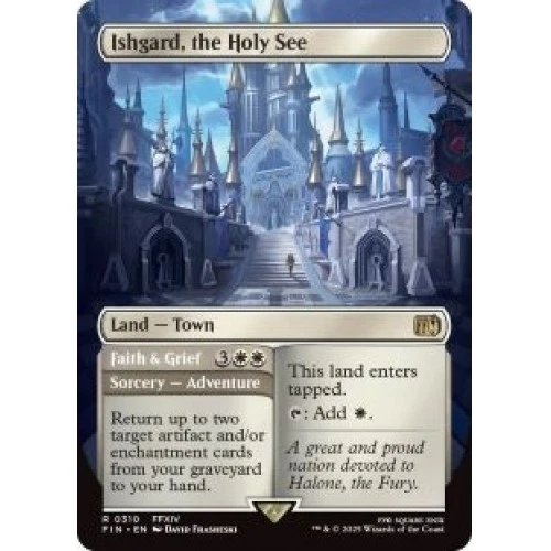 Ishgard, The Holy See (borderless) X4 M/NM Magic MTG Final Fantasy - Image 1 of 1