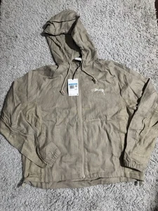 Nike x Stussy Linen Shell Beige Jacket Chino FZ5751-263 Unisex Medium 280$ - Picture 1 of 17