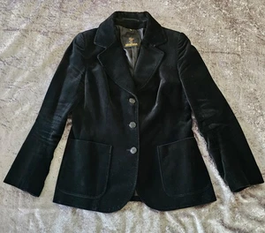 Braemar Black Velvet Blazer Jacket, Womens Size 16 - Lovely Item (C1) - Picture 1 of 7