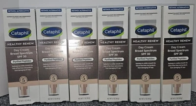 6X CETAPHIL SAUDÁVEL RENOVAÇÃO Creme de Dia Protetor Solar de Amplo Espectro FPS30 1,7 oz 3/2026 - Imagem 1 de 2