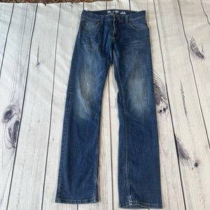 Pantalones de mezclilla retro Wrangler para hombre 32 X 36 ajustados calce recto lavado medio vaquero occidental - Imagen 1 de 10