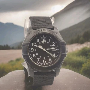 Timex Expedition 905 BLACK WATER RESISTANT 100M MEN'S WATCH New Battery  - Picture 1 of 10