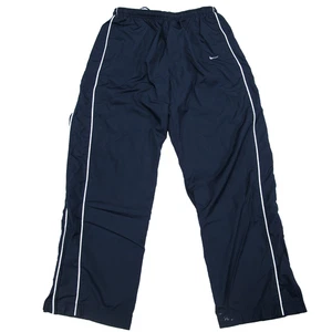 Vintage Nike Trainingshose Herren Large Blau Y2K Baggy Windbreaker Nylon Baggy - Bild 1 von 14