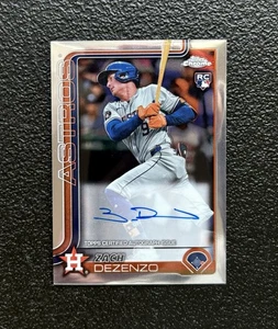 2025 Topps Chrome ZACH DEZENZO Base Rookie Auto RC #RA-ZD *Astros - Picture 1 of 2