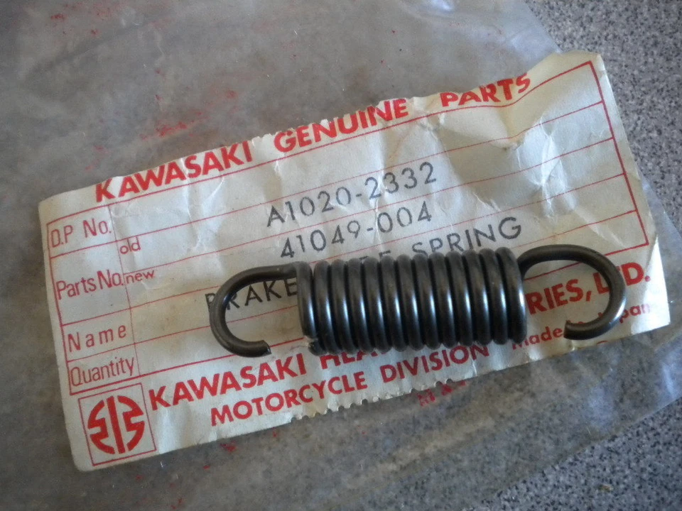 NOS Kawasaki OEM Front Brake Shoe Spring A1 A1SS A7 A7SS 74-75 S1 41049-004 Foto 1 de 1
