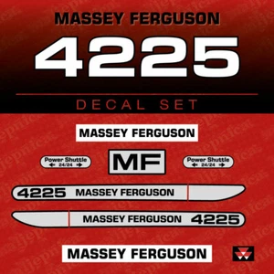Massey Ferguson 4225 (2000) Tractor Aftermarket Decal Sticker Aufkleber Set - Picture 1 of 3