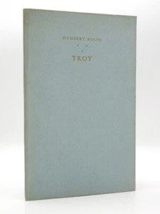 Troy *SIGNED* HUMBERT WOLFE/CHARLES RICKETTS 1928 Limited 1st Edition Poetry - Bild 1 von 9
