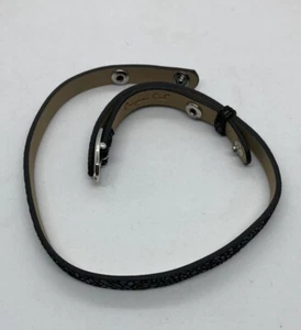 Origami Eule schwarz Leder Wickelarmband - Bild 1 von 5