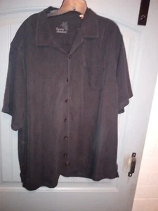 Camisa para hombre TOMMY BAHAMA SILK manga corta negra talla XL - Imagen 1 de 4